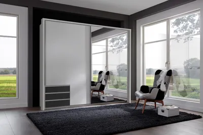 Produktbild von Schlafzimmer-Set >Seattle< in Weiß - 228x213x65cm (BxHxT)