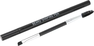 Produktbild von Bartfüllstift-Set, schweißfest, schwarz, langlebig, wasserfest, Bartstift mit Mischpinsel