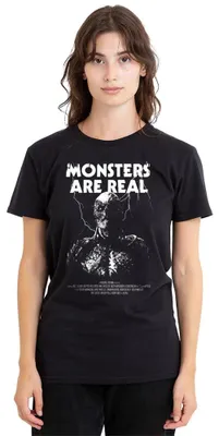 Zdjęcie produktu dla Koszulka damska "Stranger Things", motyw Vecna, kolor czarny, rozmiar L