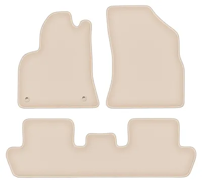 Produktbild von DURBAN Beige Velours-Fußmatten-Set für Peugeot 5008 I Crossover (2009-2017)
