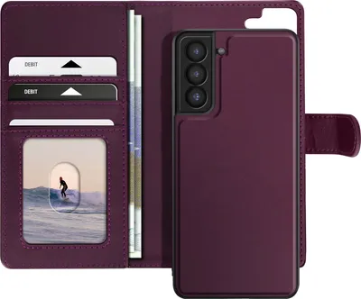 Image de Mayaxess, étui pour Samsung Galaxy S21 avec coque amovible, violet
