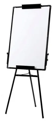 Produktbild von Whiteboard mit Ständer 100x70 cm, höhenverstellbares Flipchart-Whiteboard, Stativ, magnetisches Whiteboard mit Marker, Schwamm und 6 Magneten