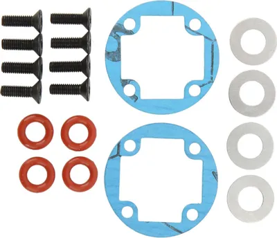 Zdjęcie produktu dla Obudowa mechanizmu różnicowego RC 29 mm ze stopu aluminium, czerwona do ARRMA 1/7 1/8