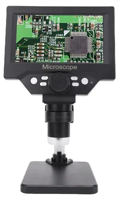 Obrázek produktu pro Digitální elektronický mikroskop s 5,5palcovou obrazovkou 1080P HD 1000x zvětšení Lupa na mince s 8 LED světly pro Windows