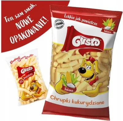 Zdjęcie produktu dla Chrupki kukurydziane Gusto o smaku solonym 85 g
