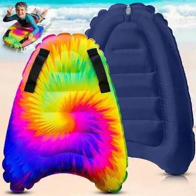 Immagine prodotto di Tavola da surf gonfiabile, per bambini, realizzata in nylon e PVC, con maniglie, ideale per la spiaggia