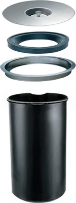 Image de Collecteur de déchets Westermann Ergo Master 13 litres inox / plastique A