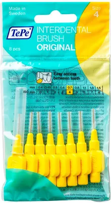 Produktbild von TePe Interdentalbürsten gelb 0.7mm 8er Beutel