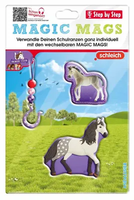 Image de Step by Step accessoires pour cartables Magic Mags Set (3 pièces) - Schleich® schleich® Horse Club Andalusier pourpre