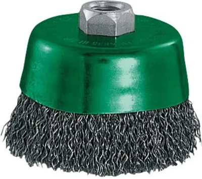 Image de Lessmann Topfbürste rostfrei 80 mm, M14x2,0, für Winkelschleifer, sehr robust