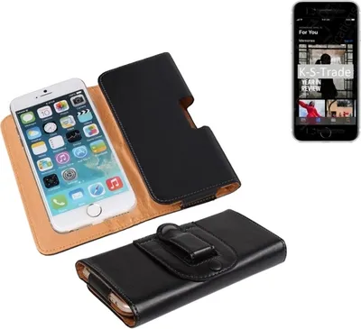 Produktbild von K-S-Trade Schützhülle Handyhülle kompatibel mit Apple iPhone SE (2020) Holster Gürtel Tasche Schutzhülle Handy-Tasche Smartphone Case