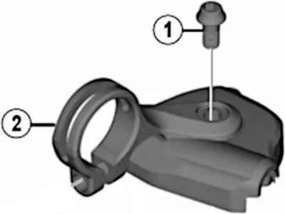Image de Shimano Afdekkap Sl-m9000 Xtr Links Noir 2 pièces