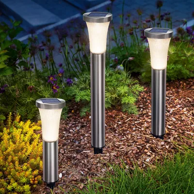 Produktbild von esotec Solar Stecklicht PADUA im 3er-Set Solarstecker-Leuchte IP44 102479