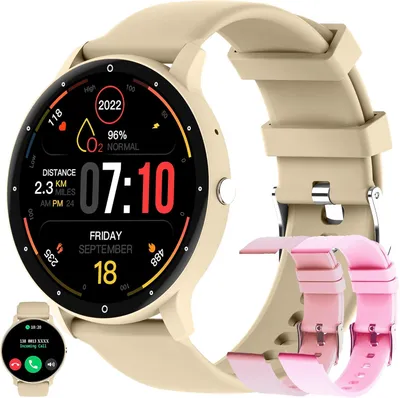 Produktbild von ZPIMY Women's Smartwatch with Phone Calls, 5ATM Waterproof, 123 Sports Modes, Fitness Tracker with Heart Rate, SpO2, 1.39" Touchscreen