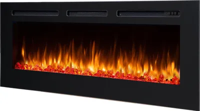 Obrázek produktu pro Elektrický krb, vestavný krb BALDERIA Fiamma 60 – topný výkon až 2000 W, černý