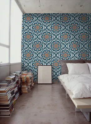 Produktbild von Coloray Fototapete 290x290 cm Vlies-Fototapete - Mandala-Orange