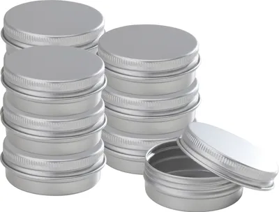 Produktbild von VBS Cremedose "Rund" mit Schraubdeckel, Aluminium 30 ml, 10 Stück