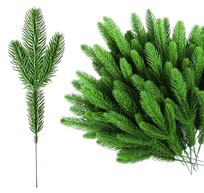 Künstliche Tannenzweige 29,5 cm, 50 Stück, Weihnachtsdeko