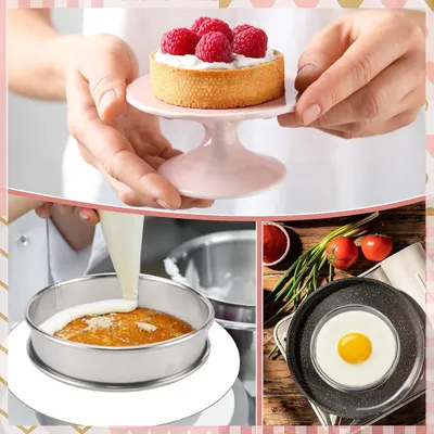 Produktbild von Edelstahl-Muffinringe - vielseitiges Backwerkzeug - Set von 8