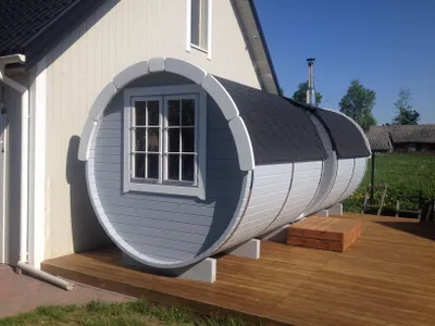 Obrázok produktu pre Sauny Sudová sauna Sudová sauna záhradná 46mm suchá sauna so šindľom