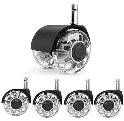 Produktbild von Ersatz-bürostuhl rollen（1000KG）–10x22MM rollen für bürostühle, Leichtgängige und leise hartbodenrollen, schreibtischstuhl rollen für Gaming-Stühle，Geeignet für jeden Boden,keine Kratzer(10mm)