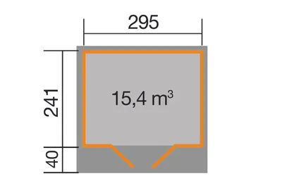 Produktbild von WEKA Gartenhaus 179 Gr. 3, 28 mm aus Holz Gerätehaus mit 28 mm Wandstärke Geräteschrank Fußboden inklusive Gartenhaus 10,57 m² Pultdach