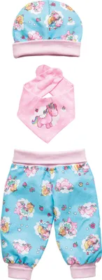 Produktbild von Heless Puppenoutfit Einhorn 28-35 cm rosa blau Baumwolle Set
