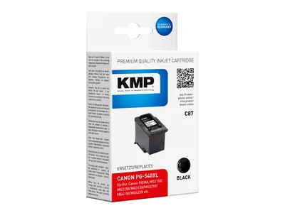 Produktbild von KMP C87 Tintenpatrone schwarz kompatibel mit Canon PG-540 XL