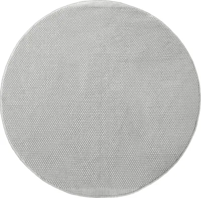 Produktbild von MY-RUG Teppich WoolHeaven, Wollteppich rund 150 x 150 cm, weiß, aus Schurwolle, Wendbar, Naturprodukt, handgewebt