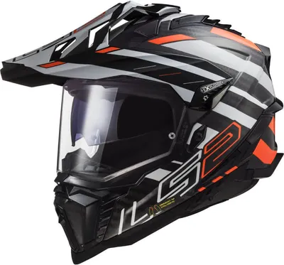 Produktbild von LS2 MX701 EXPLORER CARBON EDGE Integralhelm schwarz-fluo orange S S in orange/schwarz