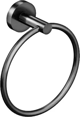 Produktbild von Aloni Handtuchring Ø 16 cm Grau gebürstet