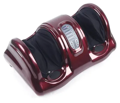 Produktbild von Shiatsu Fuß- und Wadenmassager, 3 Geschwindigkeitsstufen, Fernbedienung, waschbarer Innenbezug, Rot