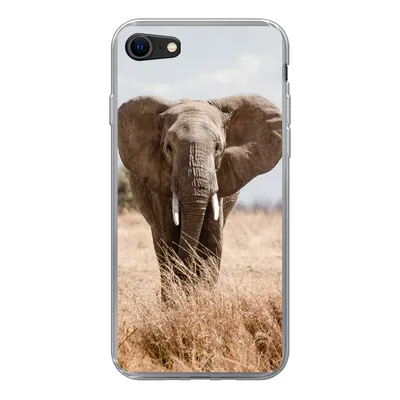 Produktbild von MuchoWow® Handyhülle Schutzhülle Hülle für iPhone SE 2022 Elefant - Natur - Tiere - Porträt Silikon Softcase Handy Hülle - Schutzhülle