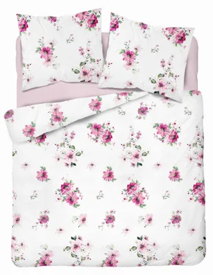 Produktbild von Detexpol Bettwäsche 220x200 cm Baumwollsatin Blumen