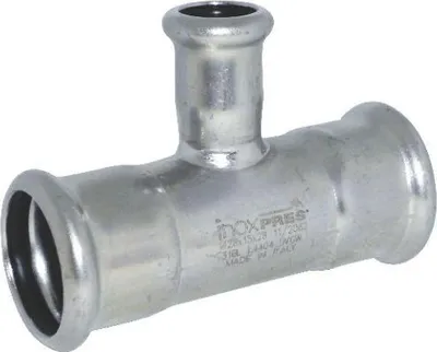 Produktbild von Edelstahl Reduzier-T-Stück 35x28x35 mm, Pressfitting für Rohrinstallationen