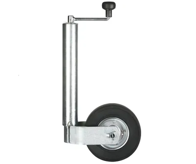 Produktbild von UNITRAILER Kurbelstütze TJ5001 1300 kg Rohr 57 mm 364-614 mm ausziehbar, schwenkbar, für Anhänger Abstützung, passend TJ5002A