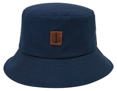 Produktbild von Leoberg Uni Fischerhut für Erwachsene - Bucket Hat Sommerhut aus Baumwolle Größe L/XL in 155084-Blau-12