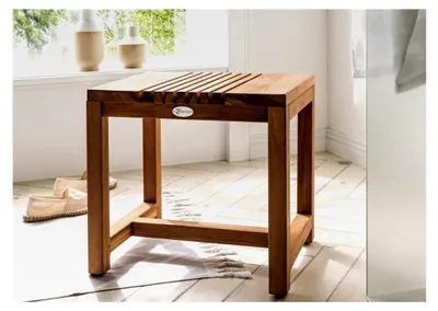 Produktbild von Beistelltisch SPA & Living Saunabank 45x35x45 cm Teak