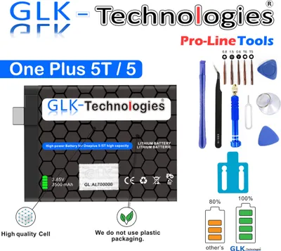Produktbild von GLK Akku für OnePlus 5 5T BLP637 | Dual Sim 1+ A5000 A5010Wi PRO