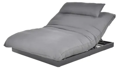 Produktbild von HOME DELUXE Sonnenliege EMELIA – Aluminium, 175 x 135 x 40 cm | Extra Liegekomfort