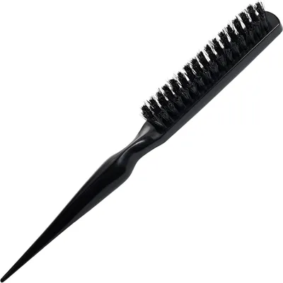 Obrázok produktu pre Kefa na vlasy – Borstel – Styling vlasov – Vlasy z prírodnej štetiny – 22 x 3 x 2 cm – Čierna