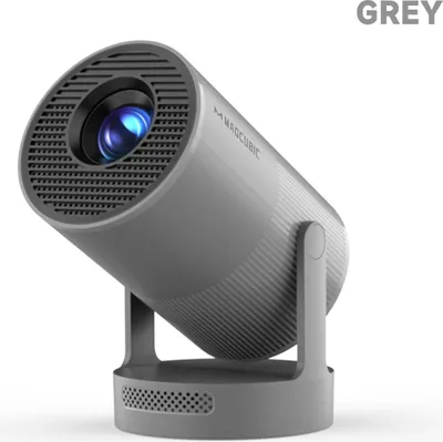 Image de HY300 Ultra - Mini projecteur portable - Projecteur LCD HD 720p - 300 lumens ANSI - Android 11, Wi-Fi, Bluetooth 5.4 - Mise au point automatique et correction trapézoïdale - Gris