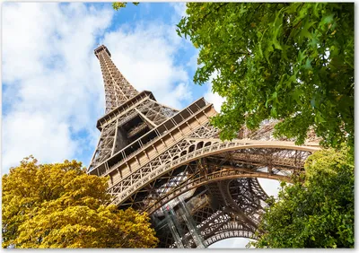 Produktbild von Tulup® Leinwandbild - 100x70 cm - Wandkunst - Drucke auf Leinwand - Leinwanddruck  - Sehenswürdigkeiten & Architektur - Mehrfarbig - Eiffelturm Paris