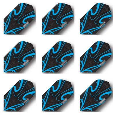 Produktbild von Pentathlon | TDP Lux | Dart Flights | Slim | 100 Mikron | Hellblau | 3 Sets = 9 Flights