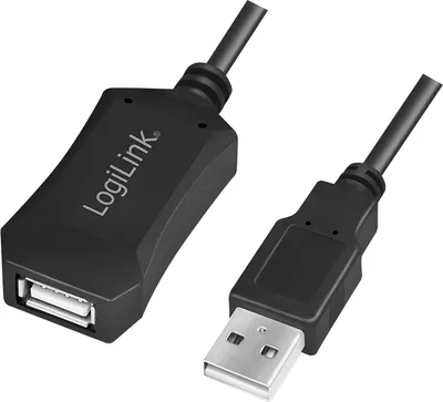 Produktbild von LogiLink UA0001A, USB Type-A, USB Type-A, 5 m, Schwarz