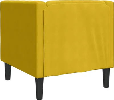 Immagine prodotto di vidaXL Poltrona Chesterfield in velluto giallo