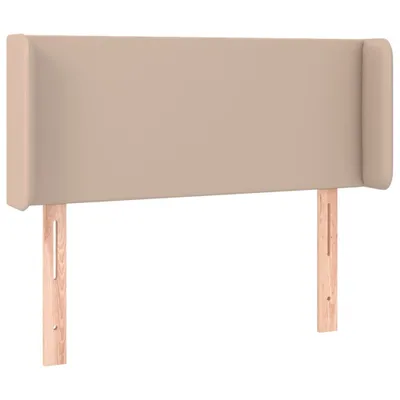 Produktbild von Kopfteil mit Ohren Cappuccino-Braun 83x16x78/88 cm Kunstleder