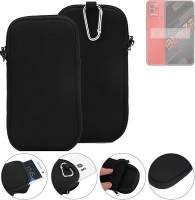 Produktbild von K-S-Trade Neopren-Hülle Handyhülle kompatibel mit Lava Blaze Schutzhülle Neoprenhülle Sleeve Schutz-Hülle Gürtel Tasche Case Holster Handytasche