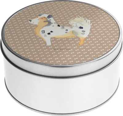 Produktbild von Mr. & Mrs. Panda Kaffeedose Hund Australien Shepherd - Hundeglück - Geschenk, Vorratsdosen, Dose, zuckerdose, keksdosen, Erinnerungsbox, Blechdose, Spruch, Sprüche