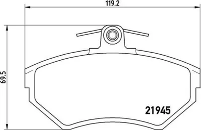 Produktbild von Brembo Bremsbelagsatz, Scheibenbremse Vorderachse P 85 032